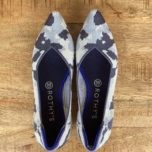 Rothy’s Ash Camo “The Point” flat